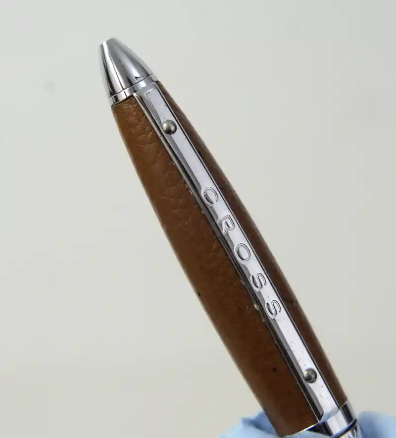 cross autocross leather ball point pen