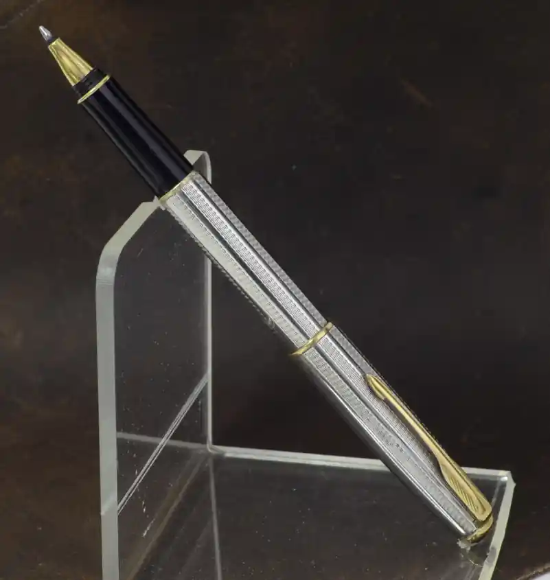 parker sonnet cascade silver rollerball pen