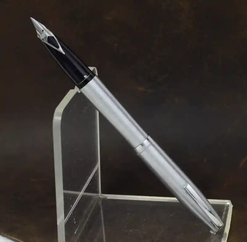sheaffer 444 brushed chrome fountain pen
