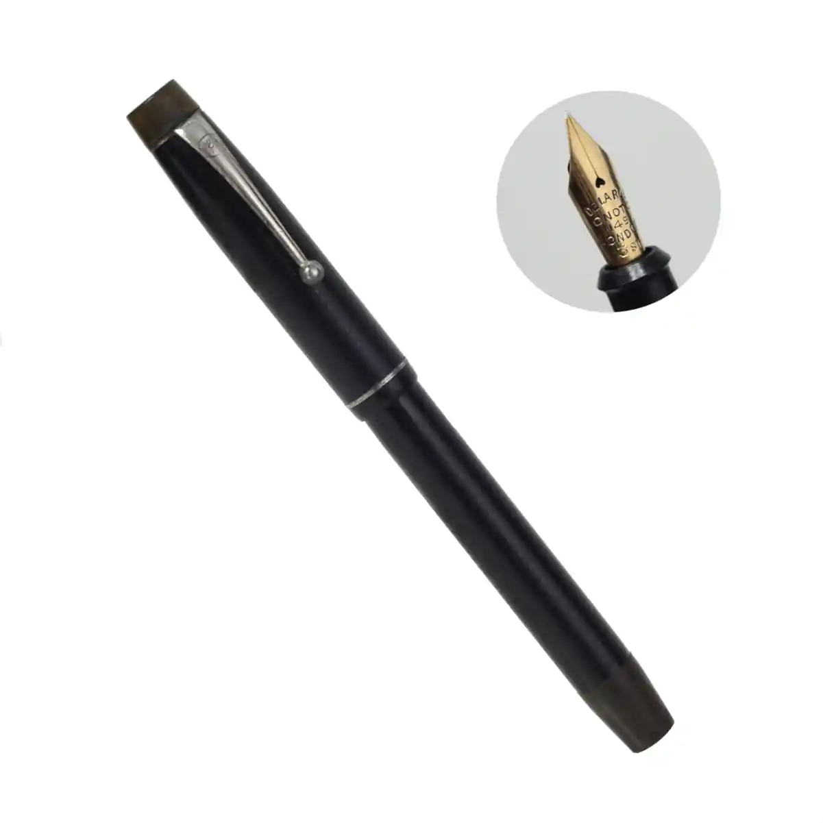 vintage onoto 5501 plunger filler fountain pen 14K solid gold M Flex nib - Antique 8 vintage onoto plunger filler pen
