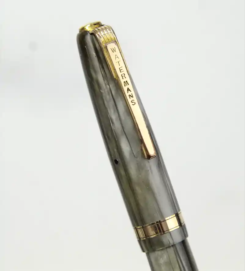 watermans 53 striated barrel pen 14K solid gold nib