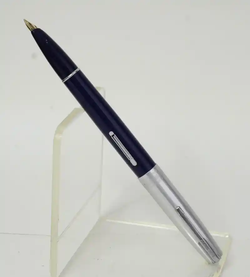 watermans taperite navy barrel fountain pen