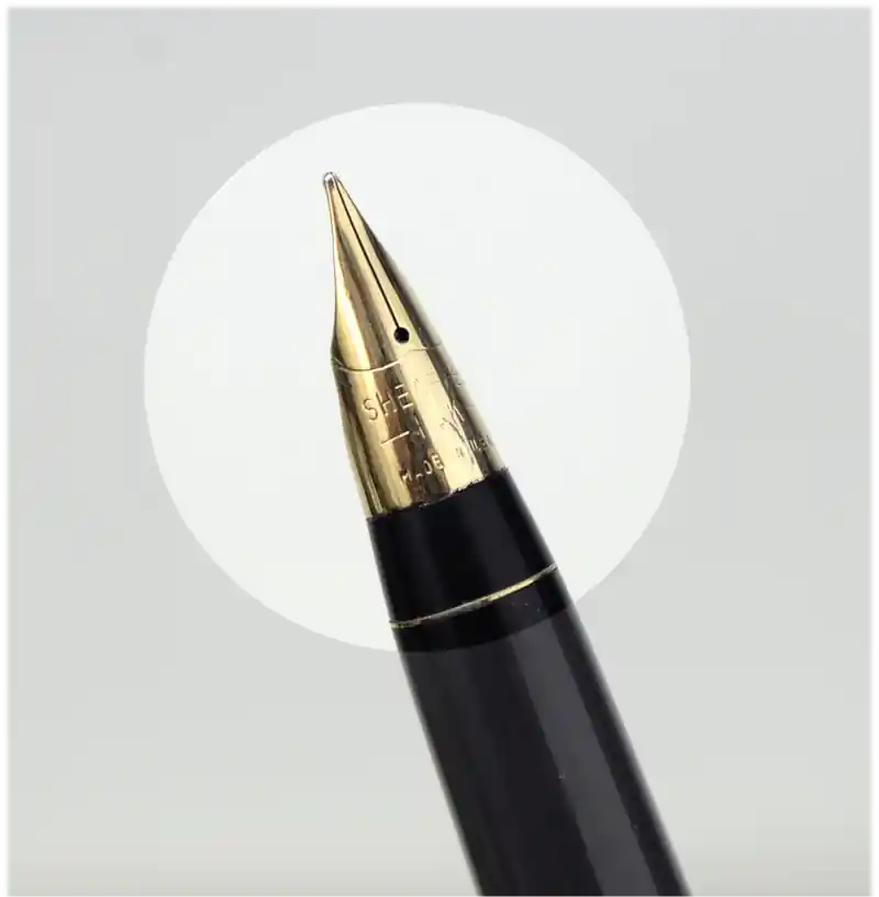 lady sheaffer golden fountain pen 14K gold nib