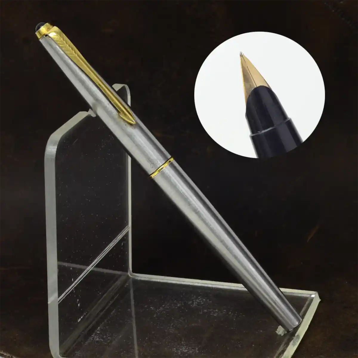 Vintage parker 45 flighter MK II fountain pen 14K gold F nib - Very Good 8 parker 45 flighter MK 2 fountain pen