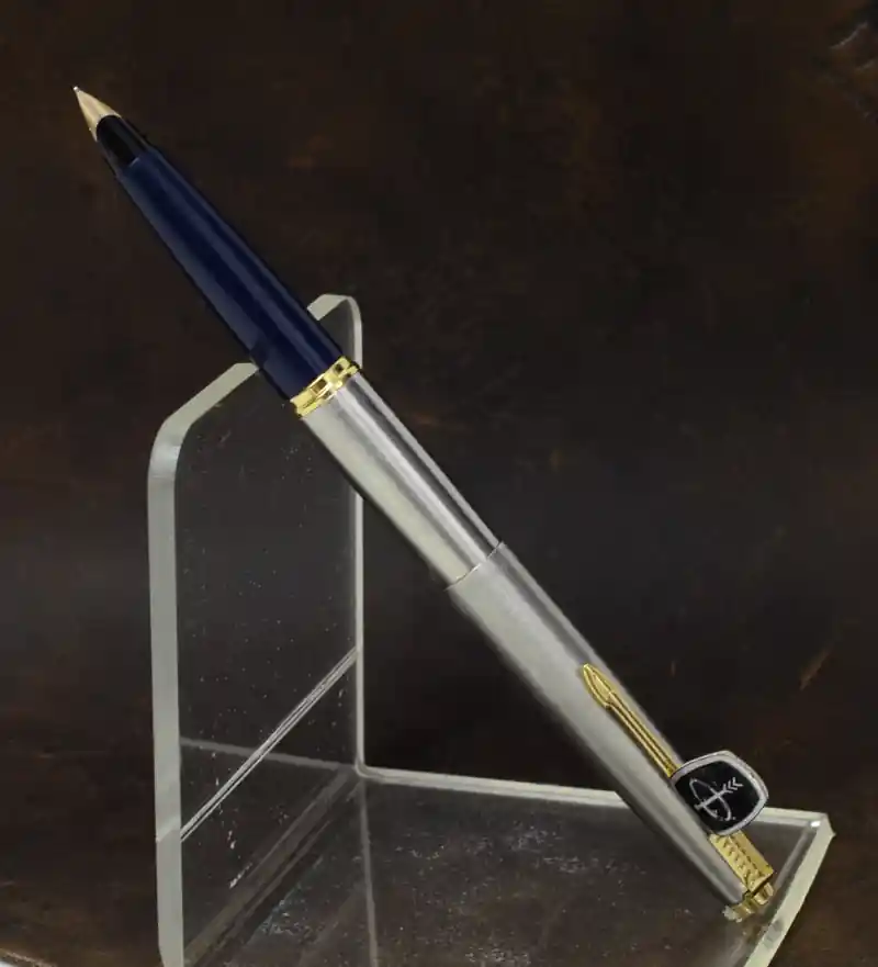 parker 45 flighter chrome barrel fountain pen