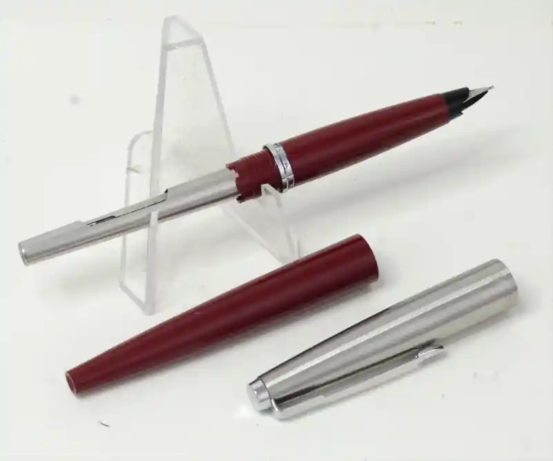 parker 45 fountain pen steel F point nib