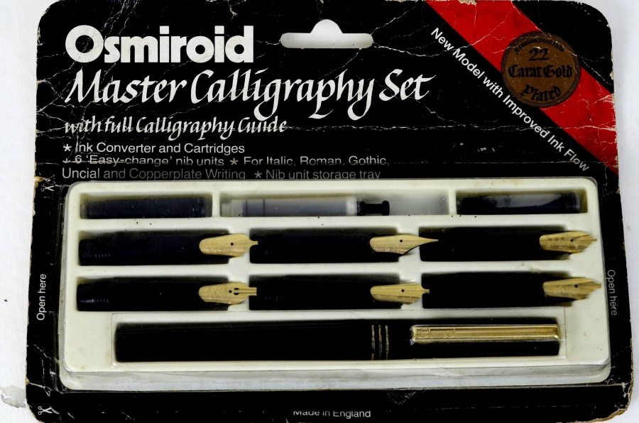 Buy osmiroid calligraphy fountain pen set with 23K gold plated nibs online