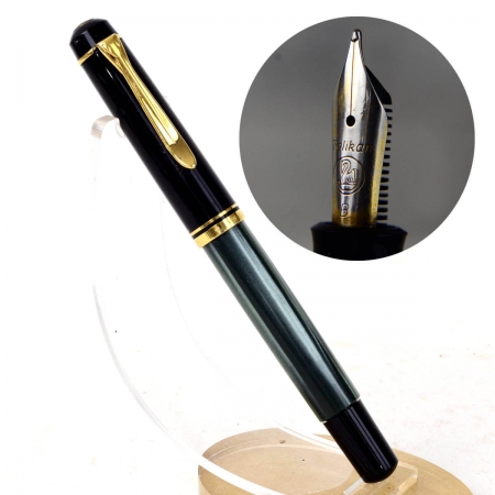 Buy pelikan M200 piston fountain pen gold coated B nib online