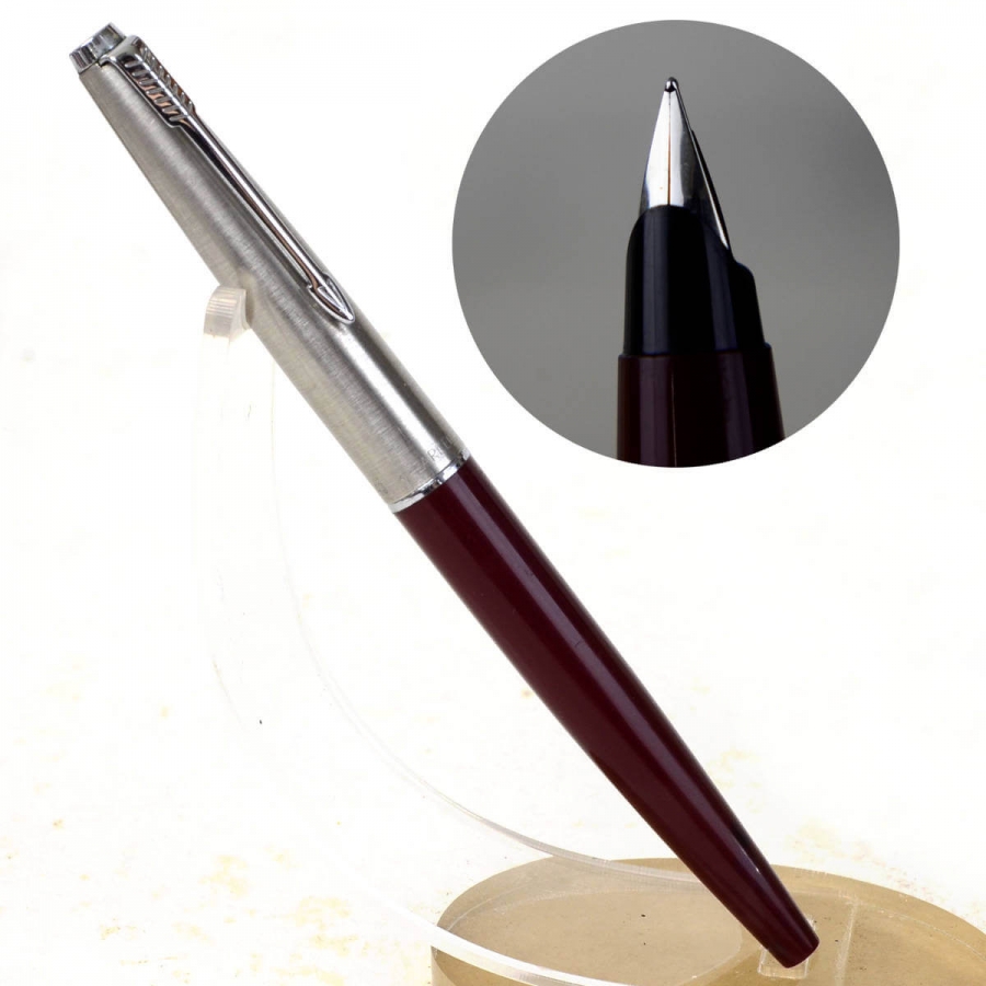 Buy Vintage parker 45 classic fountain pen with red barrel F steel nib