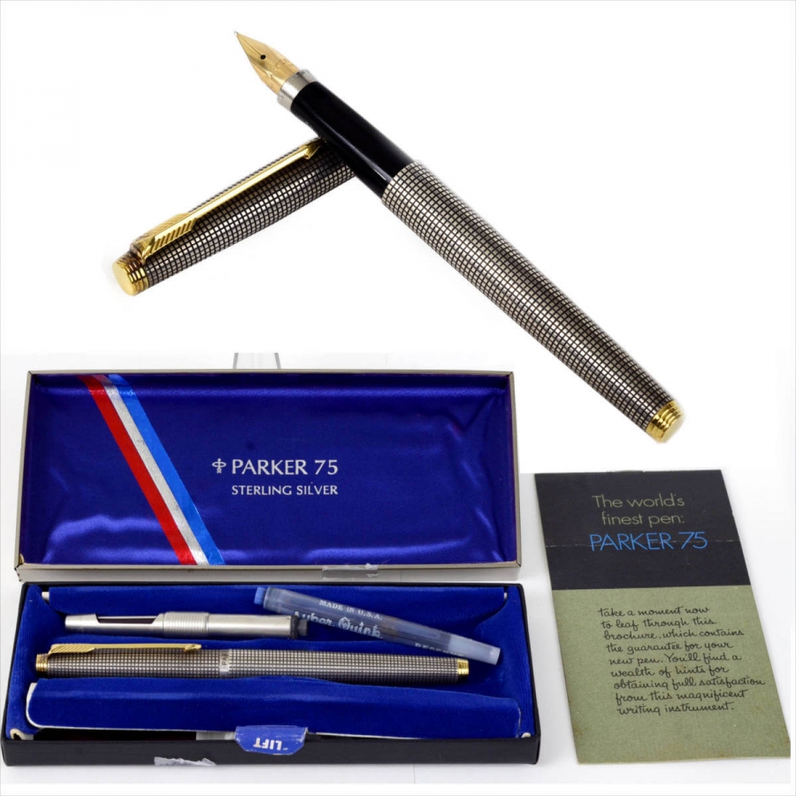Parker 75 sterling silver fountain pen Clearance