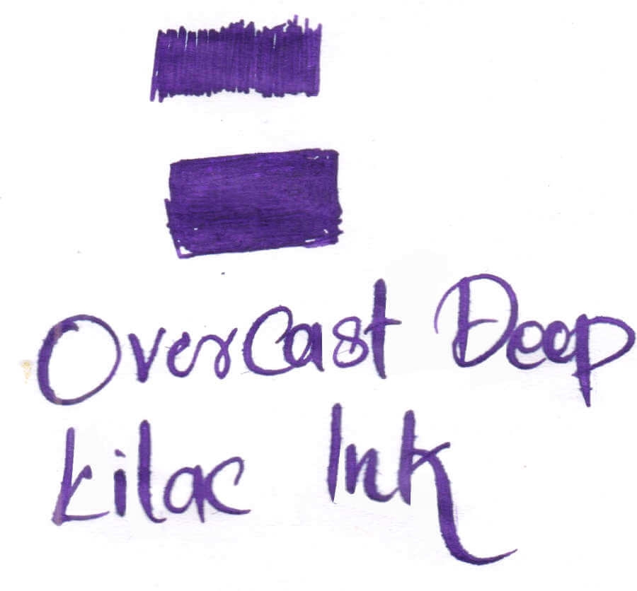 Buy Krishna ink Overcast deep purple lilac fountain pen ink online