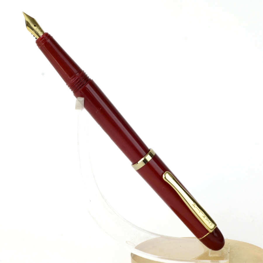 Buy online Vintage camlin 7 red Eyedropper fountain pen with tipped F nib