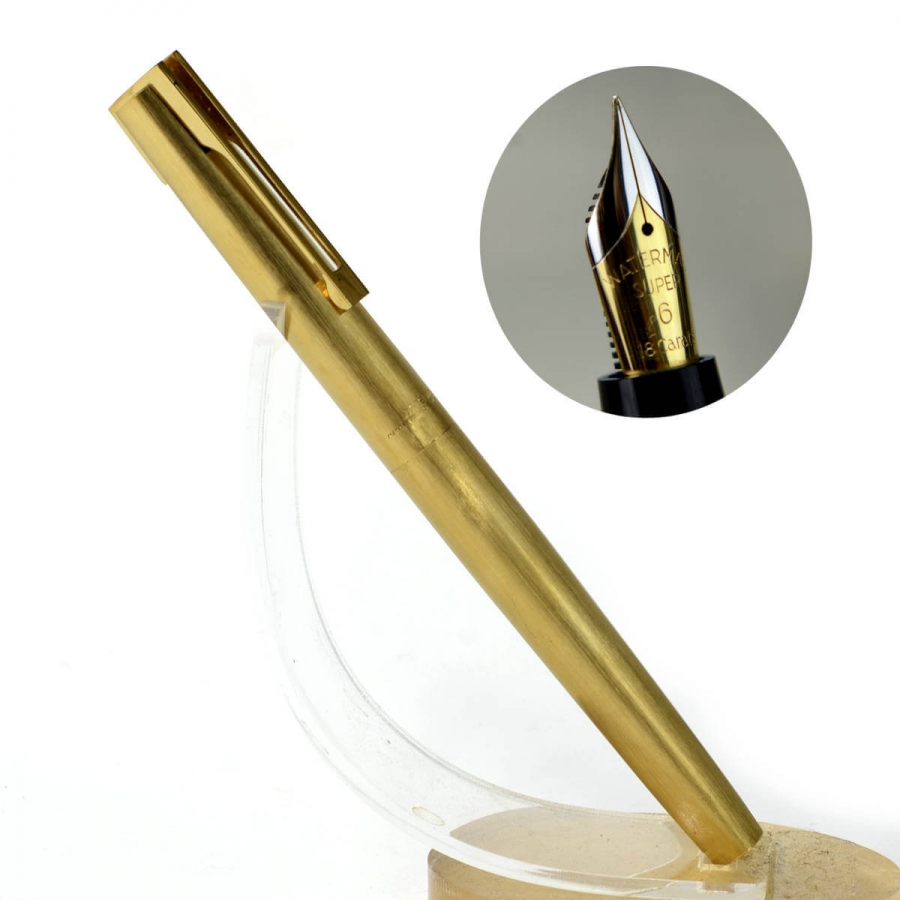 Buy vintage waterman gentleman 44 fountain pen with 18CT gold F nib