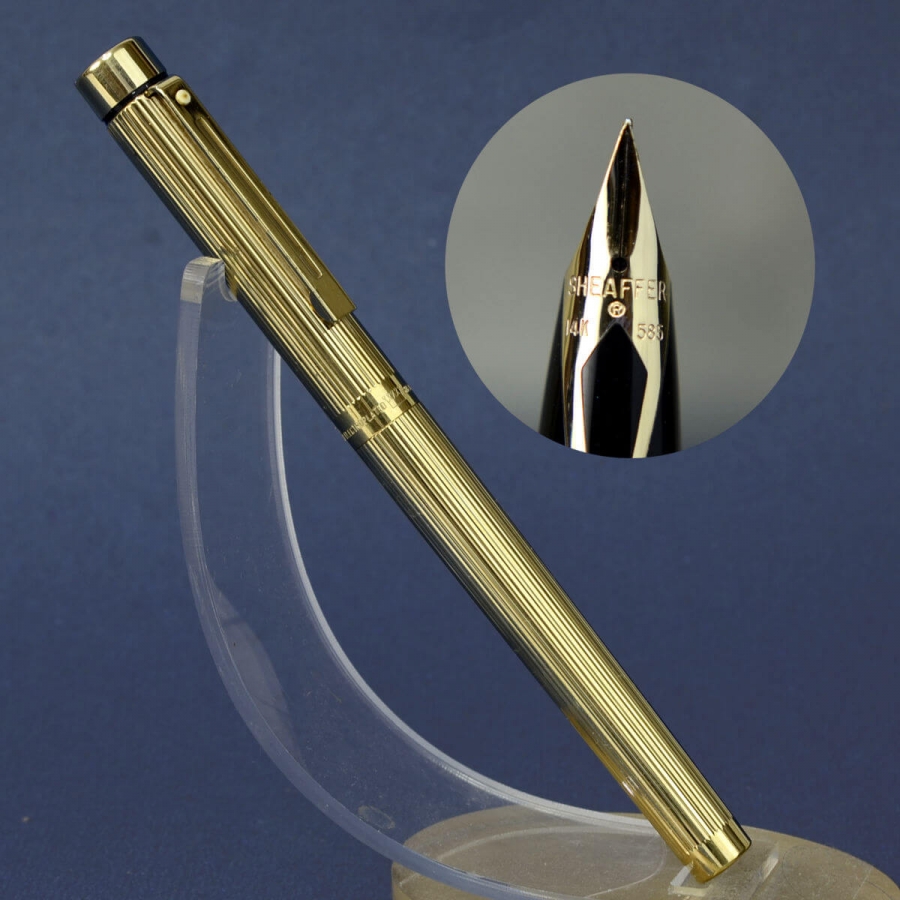 buy sheaffer targa 1005 fountain pen with 14Karat gold Fine nib online