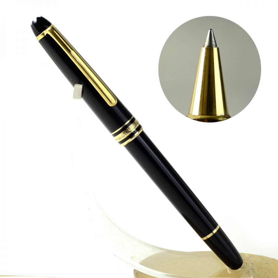 Buy online montblanc meisterstuck classic black rollerball pen used
