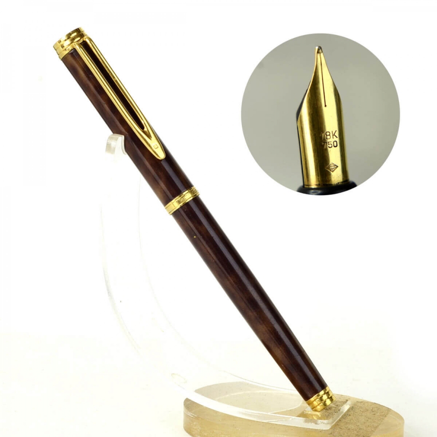 Buy waterman gentleman fountain pen with 18CT 750 gold M nib